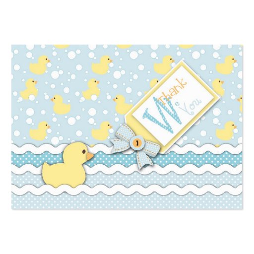 Lil' Duckling TY Gift Tag Business Card Template (front side)