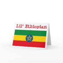 Lil' Ethiopian Greeting Card by FlagTshirts Lil' Ethiopian Greeting Card