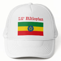 Lil' Ethiopian Hat by FlagTshirts Lil' Ethiopian Hat