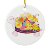 Lil Flowers Baby Turtle Gift Ornament ornament