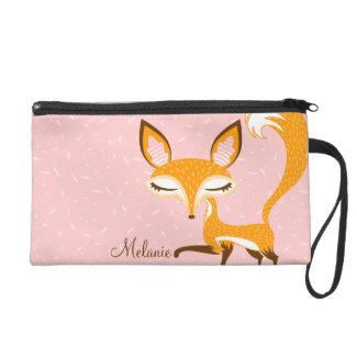 Lil Foxie - Custom Name Mini Bag Wristlets