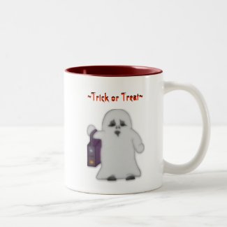 Lil Ghost Trick or Treat Mug - Customized mug