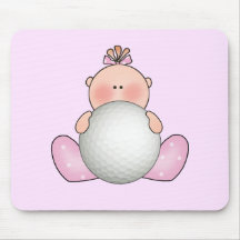 Lil Golf Baby Girl Mousepad