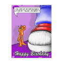 Lil Illow Orange - Happy Birthday Postcard by Illow_Orange Lil Illow Orange - Happy Birthday Postcard