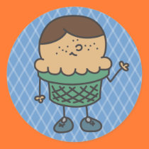Lil' Itty Charles Cone Sticker