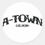 Lil Jon "A-Town" Round Stickers