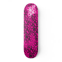 Lil Jon "Crunk Ain't Dead" Pink Black skateboards by liljon Lil Jon "Crunk Ain't Dead" Pink Black skateboards