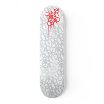 Lil Jon "Crunk Ain't Dead" White Red skateboards