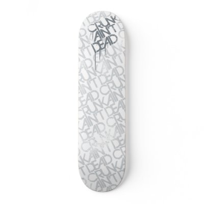 Lil Jon "Crunk Ain't Dead" White Skate Deck by liljon