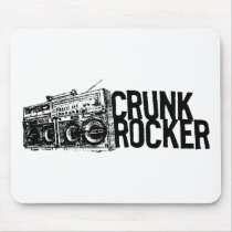 Lil Jon "Crunk Rocker Boombox Black White" mousepads