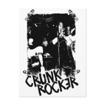 Lil Jon "Crunk Rocker Safety Pin Black" postcards by liljon Lil Jon "Crunk Rocker Safety Pin Black" postcards