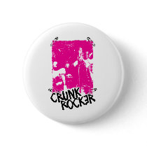 Lil Jon "Crunk Rocker Safety Pin Pink" buttons by liljon Lil Jon "Crunk Rocker Safety Pin Pink" buttons