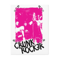 Lil Jon "Crunk Rocker Safety Pin Pink" postcards by liljon Lil Jon "Crunk Rocker Safety Pin Pink" postcards