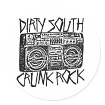 Lil Jon "Dirty South Boombox Black" stickers by liljon Lil Jon "Dirty South Boombox Black" stickers