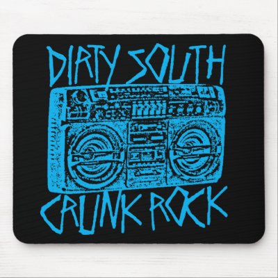 Lil Jon "Dirty South Boombox Blue" Mouse Mats by liljon