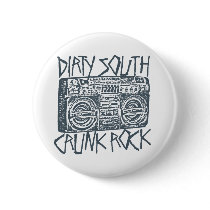 Lil Jon "Dirty South Boombox Gray" buttons by liljon Lil Jon "Dirty South Boombox Gray" buttons
