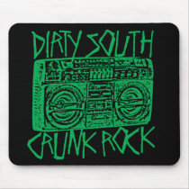 Lil Jon "Dirty South Boombox Green" mousepads