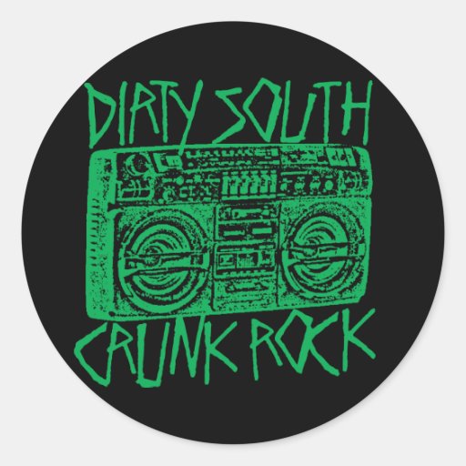 Lil Jon "Dirty South Boombox Green" Sticker