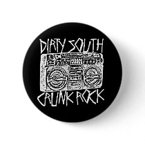 Lil Jon "Dirty South Boombox White" buttons by liljon Lil Jon "Dirty South Boombox White" buttons