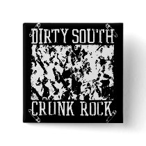 Lil Jon "Dirty South Crunk Rock" White buttons by liljon Lil Jon "Dirty South Crunk Rock" White buttons