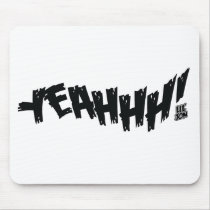 Lil Jon "Yeeeah!" Black mousepads