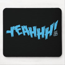 Lil Jon "Yeeeah!" Blue mousepads