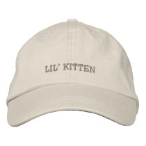 Lil' Kitten Cap Embroidered Hats