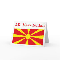 Lil' Macedonian Greeting Card by FlagTshirts Lil' Macedonian Greeting Card