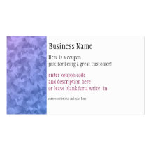 Lil Miss Claudia Coupon Business Card