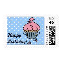 Lil' Miss Cuppy Cake Birthday Postage