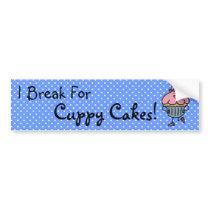 Lil' Miss Cuppy Cake Bumper Sticker bumper stickers by Liley_Photo_N_Design Lil' Miss Cuppy Cake Bumper Sticker bumper stickers