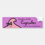 Lil' Miss Cuppy Cake Hiding Bumper Sticker