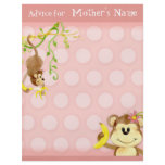 Lil Monkey, Girl Baby Shower Advice flyers