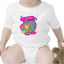 Lil' Monkey-infant pink t-shirts