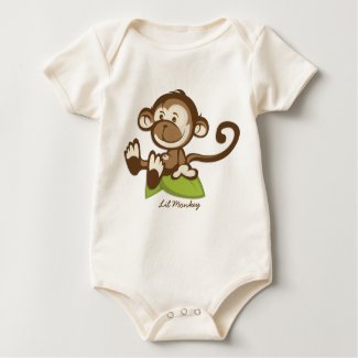 Lil Monkey Whimsical Illustration shirt