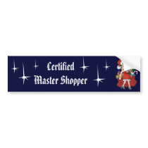 Lil MrsShopper Clause bumper stickers by Robbirt Lil MrsShopper Clause bumper stickers