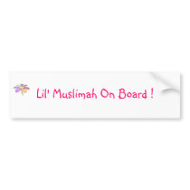 Lil Muslimah Bumpersticker by Nafisa Lil Muslimah Bumpersticker