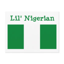 Lil' Nigerian Postcard by FlagTshirts Lil' Nigerian Postcard