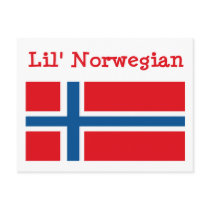 Lil' Norwegian Postcard by FlagTshirts Lil' Norwegian Postcard