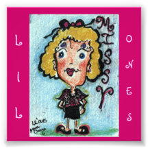 "Lil Ones" ACEO Cartoon Character. "Missy" Photographic Print