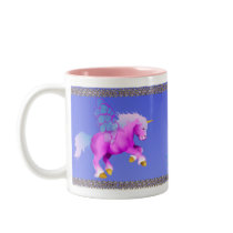 'Lil Pink Unipeg mugs by Lotacats 'Lil Pink Unipeg mugs
