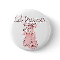 Lil' Princess Ballet Shoes 1 buttons by ifbabycouldtalk Lil' Princess Ballet Shoes 1 buttons