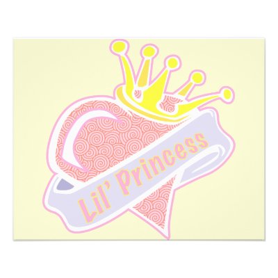 Super cute tattoo styled heart with crown and banner that says "Lil' 