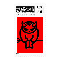 Lil' Red Devil Postage Stamp
