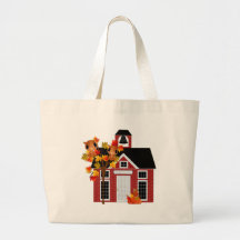 Lil Red Schoolhouse Tote Bags