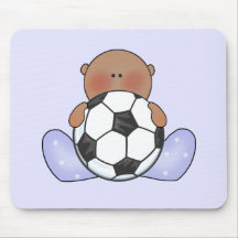 Lil Soccer Baby Boy- Ethnic Mousepad