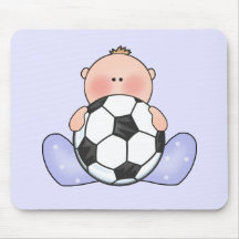 Lil Soccer Baby Boy Mousepads