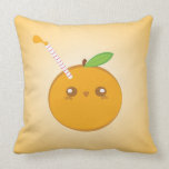 Lil’ Squirt Cute Baby Orange Pillow pillows