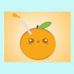 Lil’ Squirt Cute Baby Orange Post Card postcards