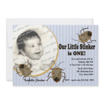 Lil Stinker 1st Birthday Custom Invites